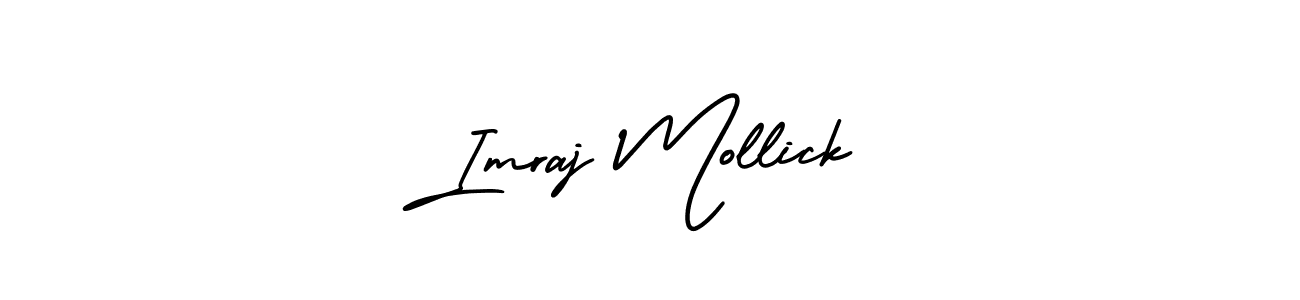 Also we have Imraj Mollick name is the best signature style. Create professional handwritten signature collection using AmerikaSignatureDemo-Regular autograph style. Imraj Mollick signature style 3 images and pictures png