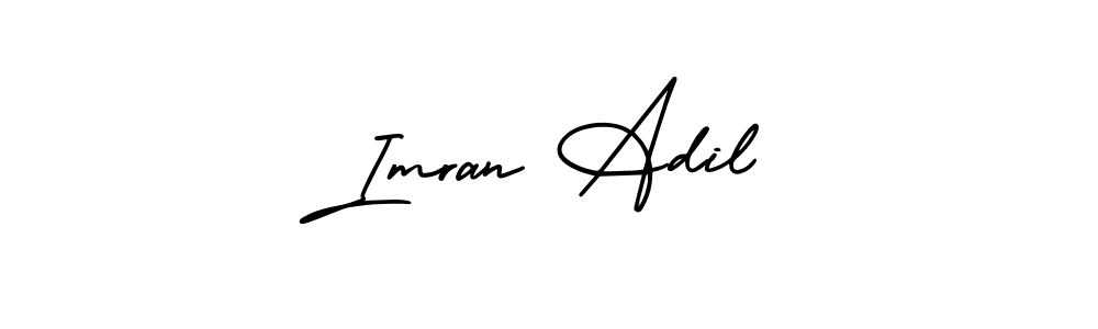 Make a beautiful signature design for name Imran Adil. With this signature (AmerikaSignatureDemo-Regular) style, you can create a handwritten signature for free. Imran Adil signature style 3 images and pictures png