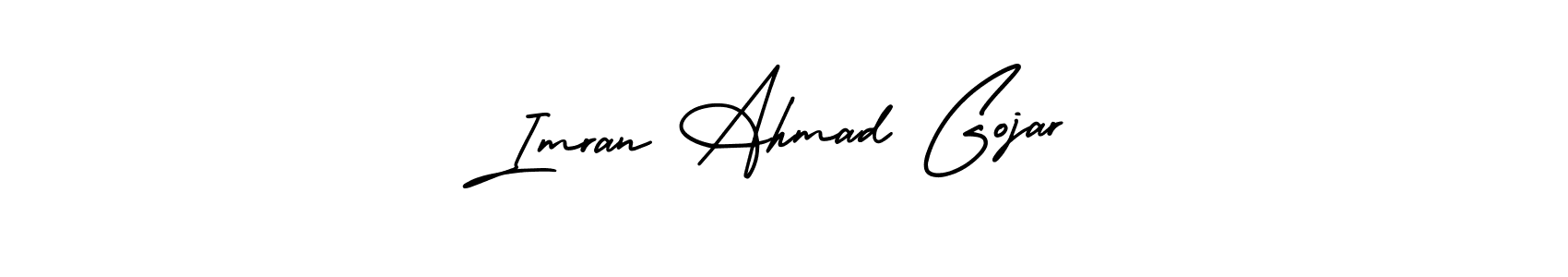 AmerikaSignatureDemo-Regular is a professional signature style that is perfect for those who want to add a touch of class to their signature. It is also a great choice for those who want to make their signature more unique. Get Imran Ahmad Gojar name to fancy signature for free. Imran Ahmad Gojar signature style 3 images and pictures png