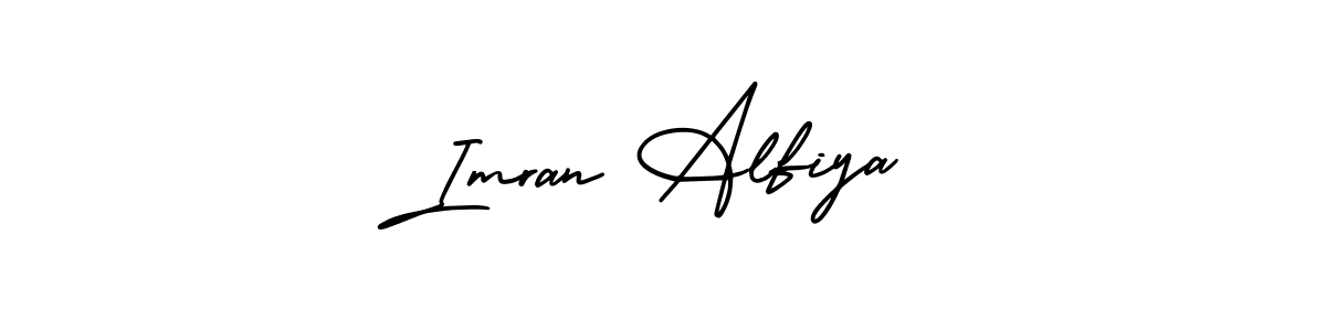 How to make Imran Alfiya name signature. Use AmerikaSignatureDemo-Regular style for creating short signs online. This is the latest handwritten sign. Imran Alfiya signature style 3 images and pictures png