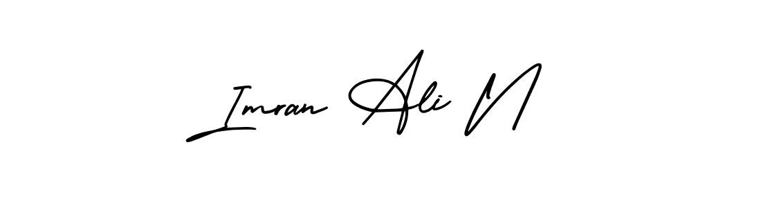 Make a beautiful signature design for name Imran Ali N. Use this online signature maker to create a handwritten signature for free. Imran Ali N signature style 3 images and pictures png