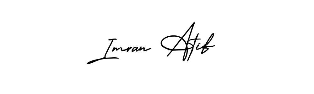 if you are searching for the best signature style for your name Imran Atif. so please give up your signature search. here we have designed multiple signature styles  using AmerikaSignatureDemo-Regular. Imran Atif signature style 3 images and pictures png