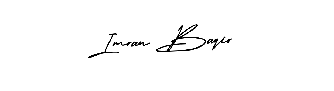 Create a beautiful signature design for name Imran Baqir. With this signature (AmerikaSignatureDemo-Regular) fonts, you can make a handwritten signature for free. Imran Baqir signature style 3 images and pictures png