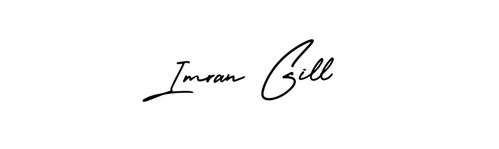 Make a beautiful signature design for name Imran Gill. With this signature (AmerikaSignatureDemo-Regular) style, you can create a handwritten signature for free. Imran Gill signature style 3 images and pictures png