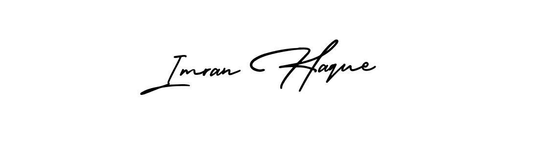 Make a beautiful signature design for name Imran Haque. With this signature (AmerikaSignatureDemo-Regular) style, you can create a handwritten signature for free. Imran Haque signature style 3 images and pictures png