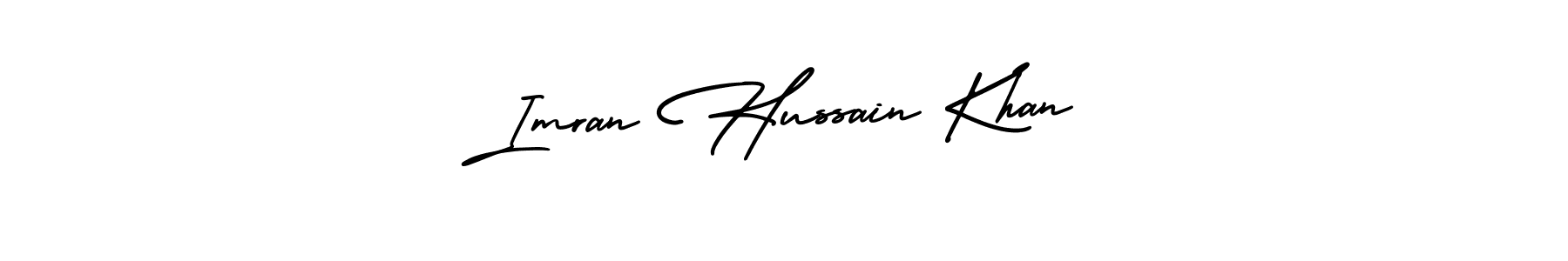 It looks lik you need a new signature style for name Imran Hussain Khan. Design unique handwritten (AmerikaSignatureDemo-Regular) signature with our free signature maker in just a few clicks. Imran Hussain Khan signature style 3 images and pictures png