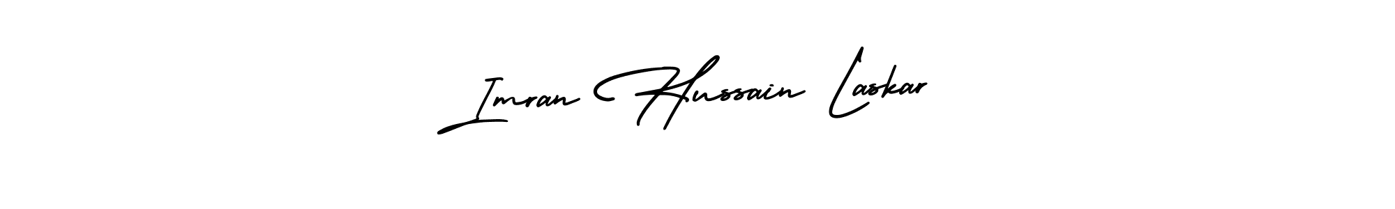 Imran Hussain Laskar stylish signature style. Best Handwritten Sign (AmerikaSignatureDemo-Regular) for my name. Handwritten Signature Collection Ideas for my name Imran Hussain Laskar. Imran Hussain Laskar signature style 3 images and pictures png