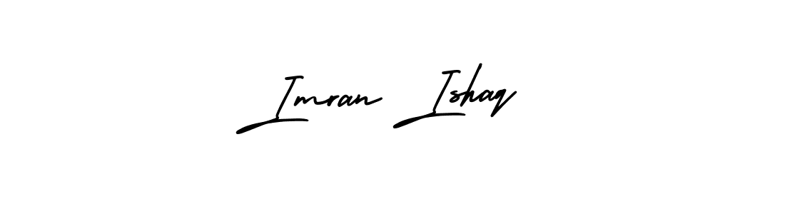 Make a beautiful signature design for name Imran Ishaq. With this signature (AmerikaSignatureDemo-Regular) style, you can create a handwritten signature for free. Imran Ishaq signature style 3 images and pictures png