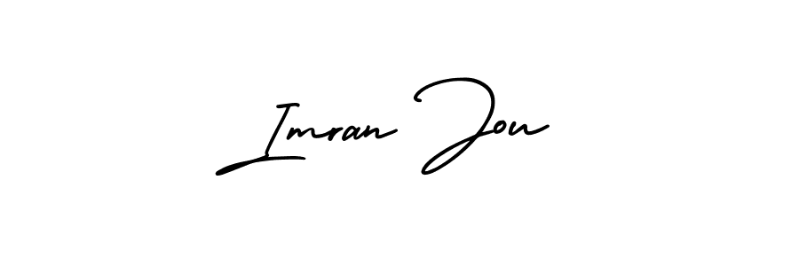 How to make Imran Jou signature? AmerikaSignatureDemo-Regular is a professional autograph style. Create handwritten signature for Imran Jou name. Imran Jou signature style 3 images and pictures png