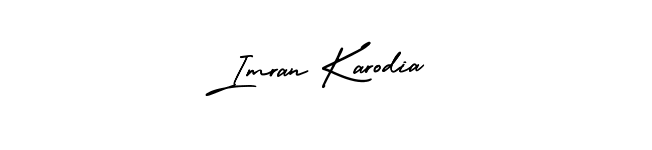 Similarly AmerikaSignatureDemo-Regular is the best handwritten signature design. Signature creator online .You can use it as an online autograph creator for name Imran Karodia. Imran Karodia signature style 3 images and pictures png