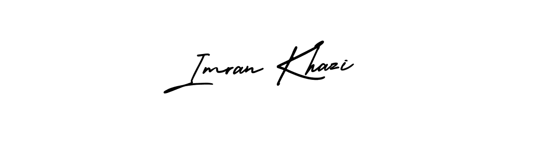 Create a beautiful signature design for name Imran Khazi. With this signature (AmerikaSignatureDemo-Regular) fonts, you can make a handwritten signature for free. Imran Khazi signature style 3 images and pictures png