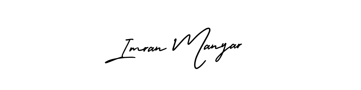 Create a beautiful signature design for name Imran Manyar. With this signature (AmerikaSignatureDemo-Regular) fonts, you can make a handwritten signature for free. Imran Manyar signature style 3 images and pictures png