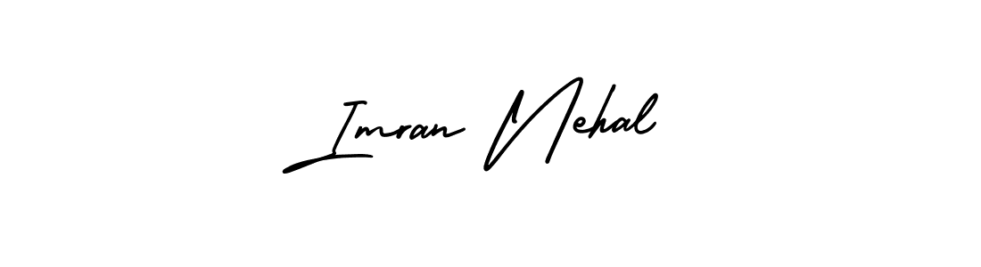 Imran Nehal stylish signature style. Best Handwritten Sign (AmerikaSignatureDemo-Regular) for my name. Handwritten Signature Collection Ideas for my name Imran Nehal. Imran Nehal signature style 3 images and pictures png
