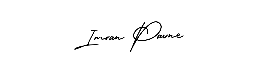 Imran Pavne stylish signature style. Best Handwritten Sign (AmerikaSignatureDemo-Regular) for my name. Handwritten Signature Collection Ideas for my name Imran Pavne. Imran Pavne signature style 3 images and pictures png