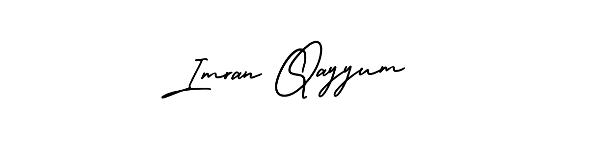 Design your own signature with our free online signature maker. With this signature software, you can create a handwritten (AmerikaSignatureDemo-Regular) signature for name Imran Qayyum. Imran Qayyum signature style 3 images and pictures png