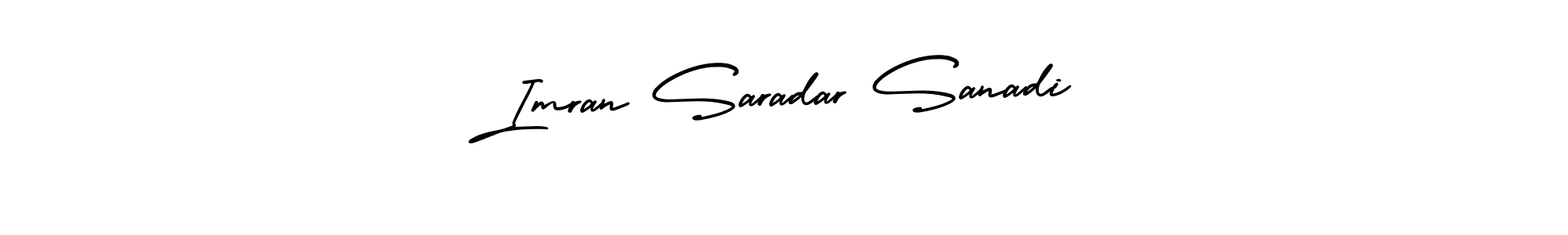 Make a short Imran Saradar Sanadi signature style. Manage your documents anywhere anytime using AmerikaSignatureDemo-Regular. Create and add eSignatures, submit forms, share and send files easily. Imran Saradar Sanadi signature style 3 images and pictures png