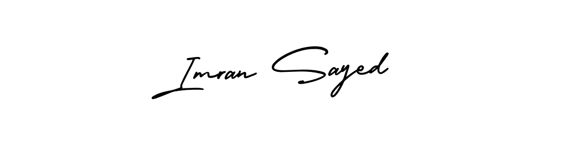 You should practise on your own different ways (AmerikaSignatureDemo-Regular) to write your name (Imran Sayed) in signature. don't let someone else do it for you. Imran Sayed signature style 3 images and pictures png