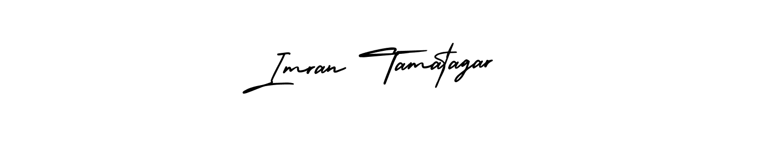 How to make Imran Tamatagar signature? AmerikaSignatureDemo-Regular is a professional autograph style. Create handwritten signature for Imran Tamatagar name. Imran Tamatagar signature style 3 images and pictures png