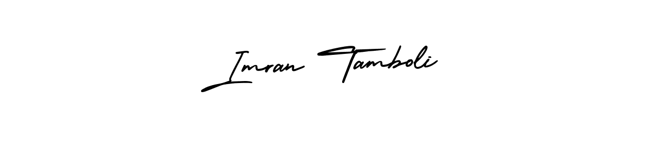 Imran Tamboli stylish signature style. Best Handwritten Sign (AmerikaSignatureDemo-Regular) for my name. Handwritten Signature Collection Ideas for my name Imran Tamboli. Imran Tamboli signature style 3 images and pictures png