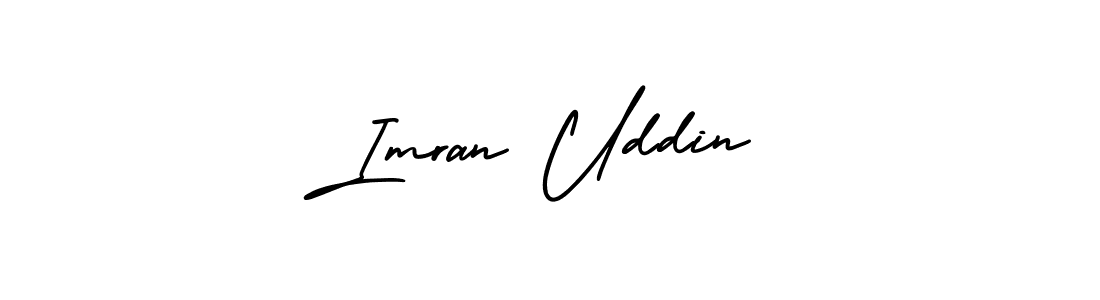 How to make Imran Uddin name signature. Use AmerikaSignatureDemo-Regular style for creating short signs online. This is the latest handwritten sign. Imran Uddin signature style 3 images and pictures png