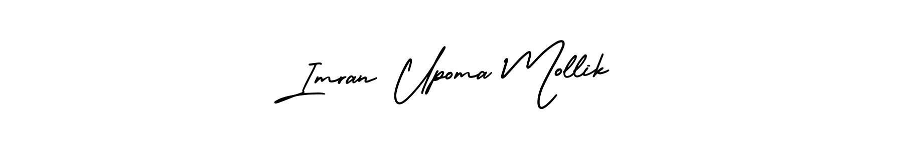 Make a beautiful signature design for name Imran Upoma Mollik. With this signature (AmerikaSignatureDemo-Regular) style, you can create a handwritten signature for free. Imran Upoma Mollik signature style 3 images and pictures png