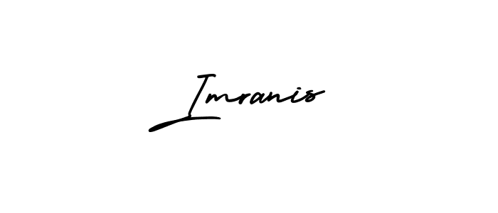 Use a signature maker to create a handwritten signature online. With this signature software, you can design (AmerikaSignatureDemo-Regular) your own signature for name Imranis. Imranis signature style 3 images and pictures png