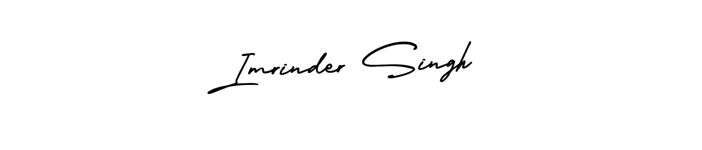 Make a beautiful signature design for name Imrinder Singh. With this signature (AmerikaSignatureDemo-Regular) style, you can create a handwritten signature for free. Imrinder Singh signature style 3 images and pictures png