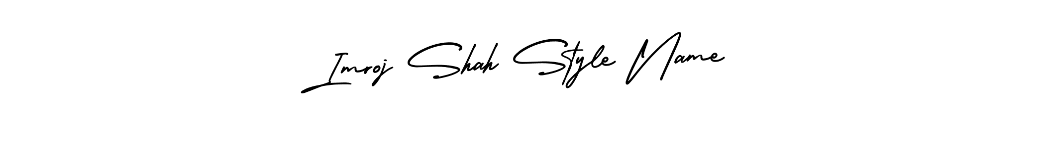 This is the best signature style for the Imroj Shah Style Name name. Also you like these signature font (AmerikaSignatureDemo-Regular). Mix name signature. Imroj Shah Style Name signature style 3 images and pictures png