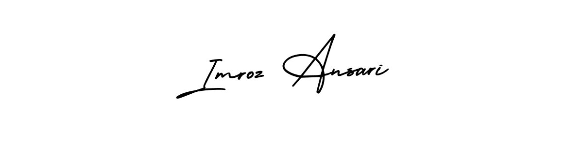It looks lik you need a new signature style for name Imroz Ansari. Design unique handwritten (AmerikaSignatureDemo-Regular) signature with our free signature maker in just a few clicks. Imroz Ansari signature style 3 images and pictures png
