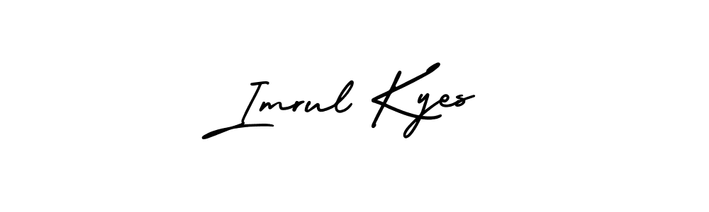 Also You can easily find your signature by using the search form. We will create Imrul Kyes name handwritten signature images for you free of cost using AmerikaSignatureDemo-Regular sign style. Imrul Kyes signature style 3 images and pictures png