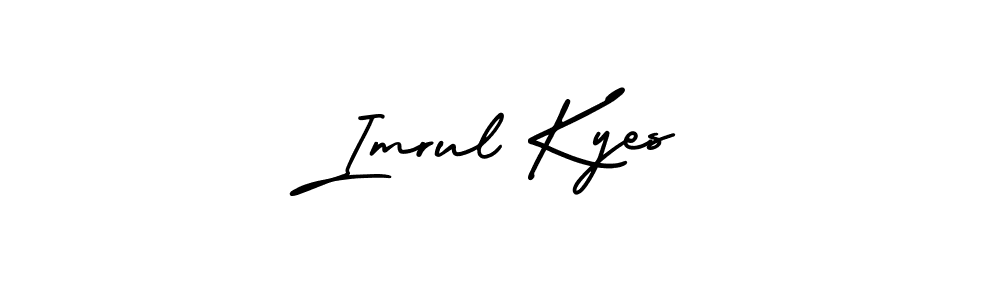 It looks lik you need a new signature style for name Imrul Kyes. Design unique handwritten (AmerikaSignatureDemo-Regular) signature with our free signature maker in just a few clicks. Imrul Kyes signature style 3 images and pictures png