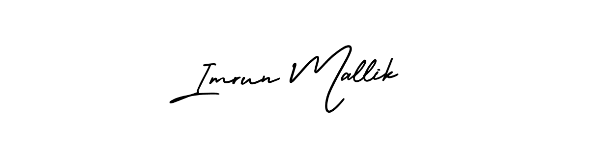 Design your own signature with our free online signature maker. With this signature software, you can create a handwritten (AmerikaSignatureDemo-Regular) signature for name Imrun Mallik. Imrun Mallik signature style 3 images and pictures png