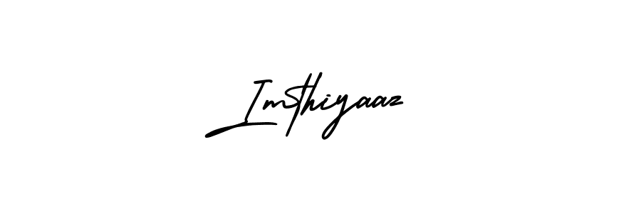 How to make Imthiyaaz signature? AmerikaSignatureDemo-Regular is a professional autograph style. Create handwritten signature for Imthiyaaz name. Imthiyaaz signature style 3 images and pictures png