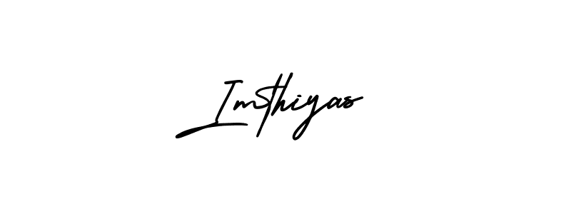 Design your own signature with our free online signature maker. With this signature software, you can create a handwritten (AmerikaSignatureDemo-Regular) signature for name Imthiyas. Imthiyas signature style 3 images and pictures png