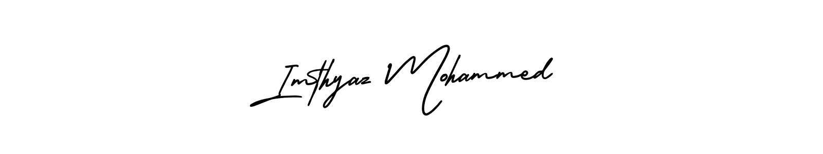 How to Draw Imthyaz Mohammed signature style? AmerikaSignatureDemo-Regular is a latest design signature styles for name Imthyaz Mohammed. Imthyaz Mohammed signature style 3 images and pictures png