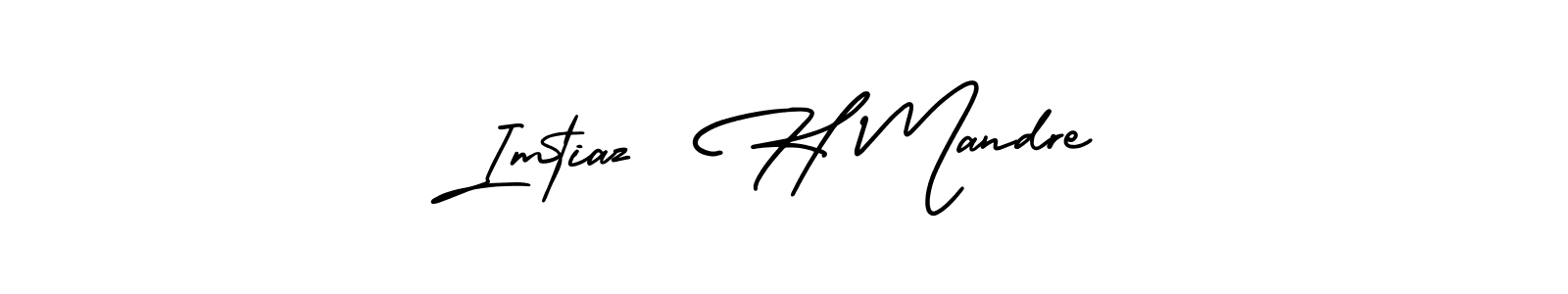 Imtiaz  H Mandre stylish signature style. Best Handwritten Sign (AmerikaSignatureDemo-Regular) for my name. Handwritten Signature Collection Ideas for my name Imtiaz  H Mandre. Imtiaz  H Mandre signature style 3 images and pictures png