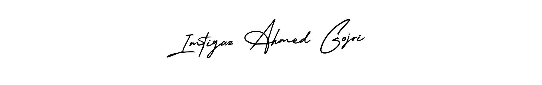Make a beautiful signature design for name Imtiyaz Ahmed Gojri. With this signature (AmerikaSignatureDemo-Regular) style, you can create a handwritten signature for free. Imtiyaz Ahmed Gojri signature style 3 images and pictures png