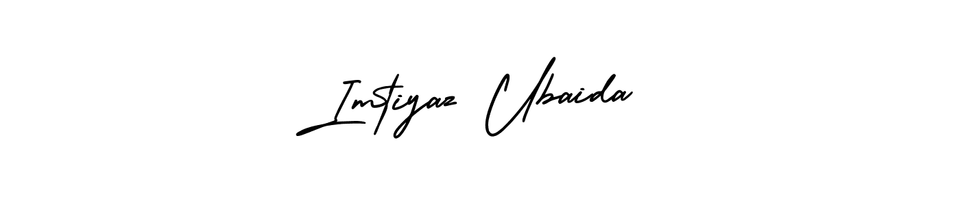 Also You can easily find your signature by using the search form. We will create Imtiyaz Ubaida name handwritten signature images for you free of cost using AmerikaSignatureDemo-Regular sign style. Imtiyaz Ubaida signature style 3 images and pictures png