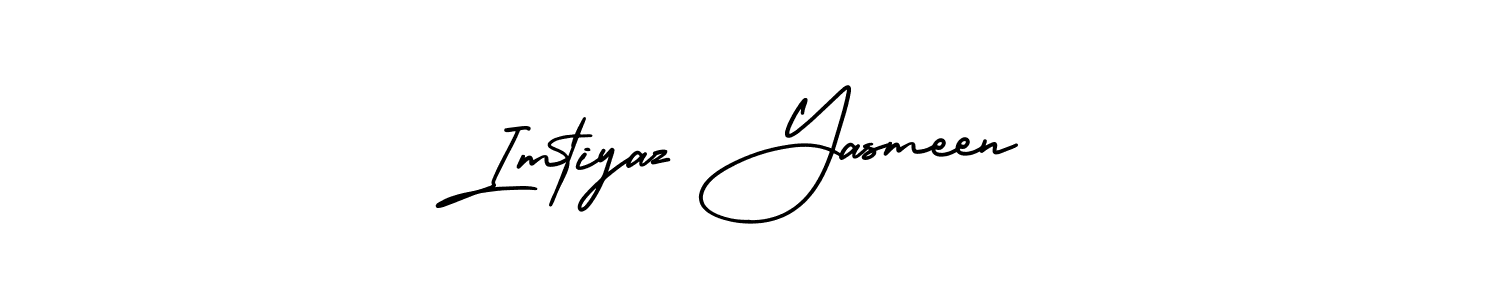 if you are searching for the best signature style for your name Imtiyaz Yasmeen. so please give up your signature search. here we have designed multiple signature styles  using AmerikaSignatureDemo-Regular. Imtiyaz Yasmeen signature style 3 images and pictures png