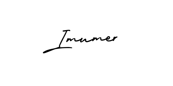 Create a beautiful signature design for name Imumer. With this signature (AmerikaSignatureDemo-Regular) fonts, you can make a handwritten signature for free. Imumer signature style 3 images and pictures png