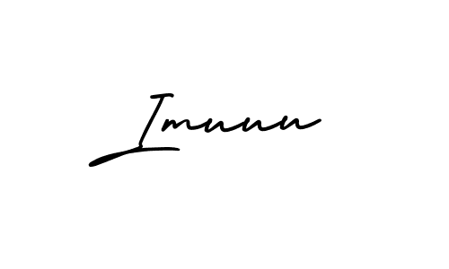 Use a signature maker to create a handwritten signature online. With this signature software, you can design (AmerikaSignatureDemo-Regular) your own signature for name Imuuu. Imuuu signature style 3 images and pictures png