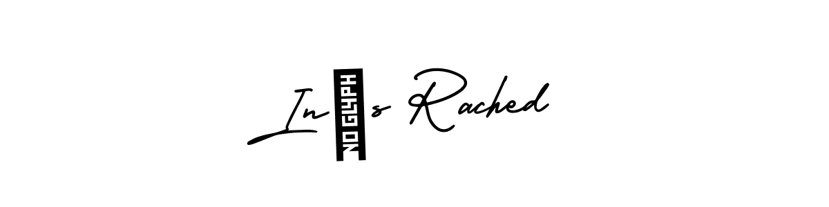 AmerikaSignatureDemo-Regular is a professional signature style that is perfect for those who want to add a touch of class to their signature. It is also a great choice for those who want to make their signature more unique. Get Inès Rached name to fancy signature for free. Inès Rached signature style 3 images and pictures png
