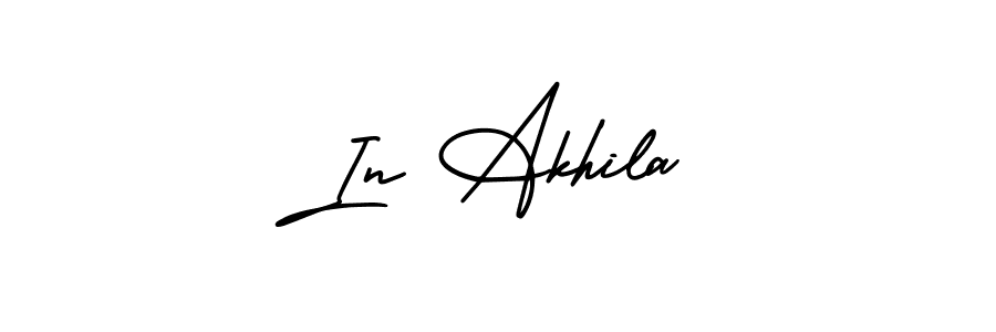 AmerikaSignatureDemo-Regular is a professional signature style that is perfect for those who want to add a touch of class to their signature. It is also a great choice for those who want to make their signature more unique. Get In Akhila name to fancy signature for free. In Akhila signature style 3 images and pictures png