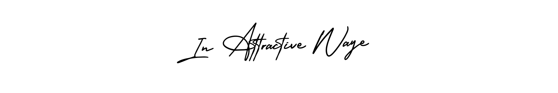 Similarly AmerikaSignatureDemo-Regular is the best handwritten signature design. Signature creator online .You can use it as an online autograph creator for name In Attractive Waye. In Attractive Waye signature style 3 images and pictures png