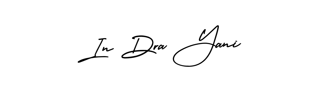 See photos of In Dra Yani official signature by Spectra . Check more albums & portfolios. Read reviews & check more about AmerikaSignatureDemo-Regular font. In Dra Yani signature style 3 images and pictures png