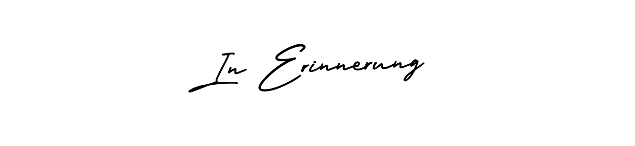 In Erinnerung stylish signature style. Best Handwritten Sign (AmerikaSignatureDemo-Regular) for my name. Handwritten Signature Collection Ideas for my name In Erinnerung. In Erinnerung signature style 3 images and pictures png