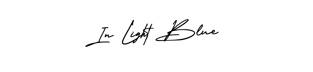 Use a signature maker to create a handwritten signature online. With this signature software, you can design (AmerikaSignatureDemo-Regular) your own signature for name In Light Blue. In Light Blue signature style 3 images and pictures png