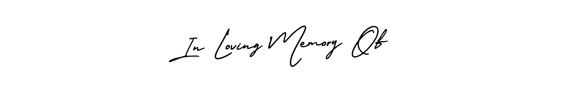 Also we have In Loving Memory Of name is the best signature style. Create professional handwritten signature collection using AmerikaSignatureDemo-Regular autograph style. In Loving Memory Of signature style 3 images and pictures png