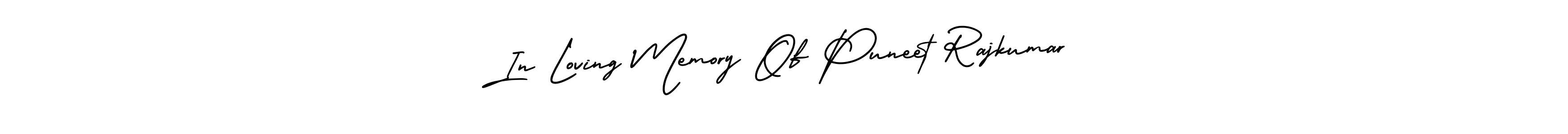 See photos of In Loving Memory Of Puneet Rajkumar official signature by Spectra . Check more albums & portfolios. Read reviews & check more about AmerikaSignatureDemo-Regular font. In Loving Memory Of Puneet Rajkumar signature style 3 images and pictures png