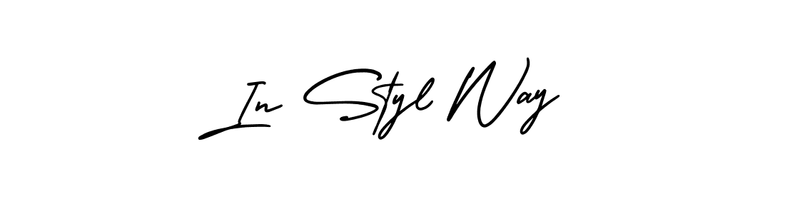 How to make In Styl Way name signature. Use AmerikaSignatureDemo-Regular style for creating short signs online. This is the latest handwritten sign. In Styl Way signature style 3 images and pictures png